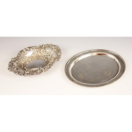 88 - A Victorian silver bon bon dish, A & J Zimmerman Ltd, Birmingham 1897, of shaped oval form with pier... 