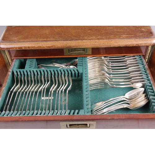 109 - A part harlequin set of silver plated cutlery, comprising ten dessert knives, eighteen table knives,... 