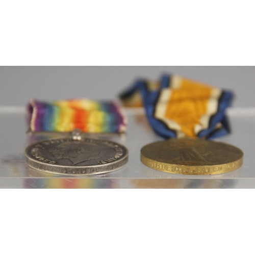 283 - A World War I pair comprising the War Medal and the Victory medal, to 241667 Private James Smith, Ch... 