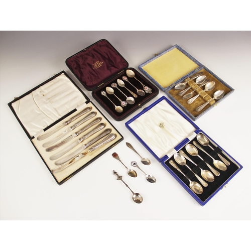 111 - A George VI set of Sandringham pattern silver teaspoons, H Samuel Ltd, Sheffield 1943, of typical fo... 