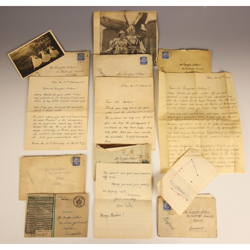 280 - THIRD REICH INTEREST: A collection of six letters and a postcard sent between February and June 1938... 