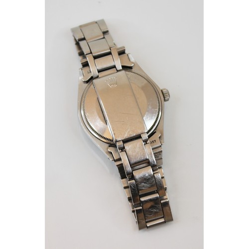 145 - A Rolex Oyster Perpetual stainless steel wristwatch, circa 1970, the circular silver coloured face w... 