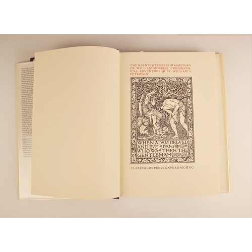 296 - Peterson (William S.), THE KELMSCOTT PRESS - A HISTORY OF WILLIAM MORRIS'S TYPOGRAPHICAL ADVENTURE, ... 