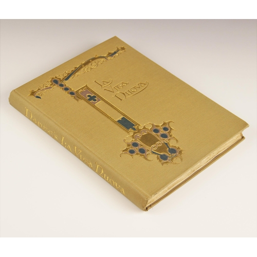 297 - Alighieri (Dante), LA VITA NUOVA [THE NEW LIFE], first thus, gilt embossed decoration and title to c... 