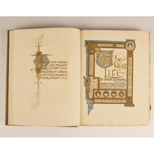 297 - Alighieri (Dante), LA VITA NUOVA [THE NEW LIFE], first thus, gilt embossed decoration and title to c... 