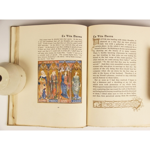 297 - Alighieri (Dante), LA VITA NUOVA [THE NEW LIFE], first thus, gilt embossed decoration and title to c... 