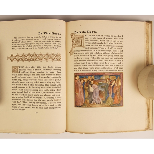 297 - Alighieri (Dante), LA VITA NUOVA [THE NEW LIFE], first thus, gilt embossed decoration and title to c... 