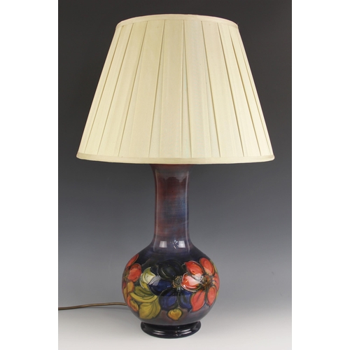 484 - A Moorcroft table lamp in the 