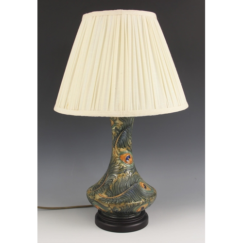 486 - A Moorcroft table lamp in the 