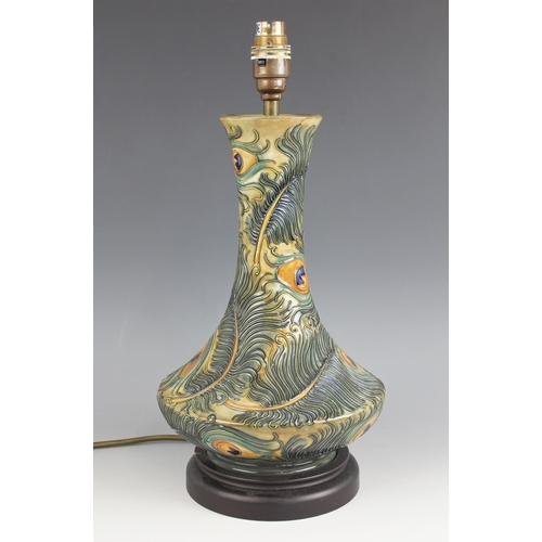 486 - A Moorcroft table lamp in the 