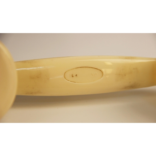 574 - An ivory Bakelite GPO pyramidal telephone, circa 1960's, type 332F S50/2A, with a 164 type handset a... 