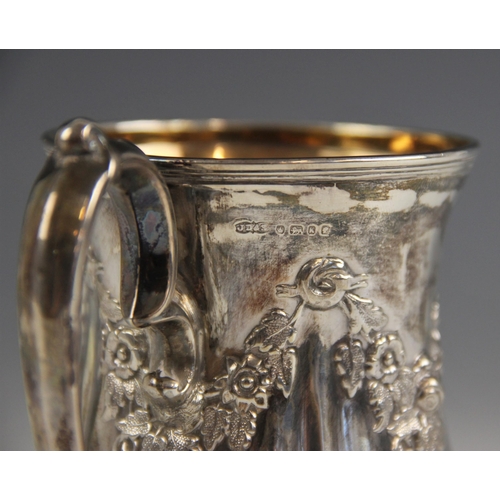 58 - A Victorian silver christening mug, James Dixon and Sons Ltd, Sheffield 1877, the baluster body with... 