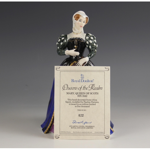 508 - Two boxed limited edition Royal Doulton figures, comprising: HN3142 Mary, Queen Of Scots, numbered 6... 