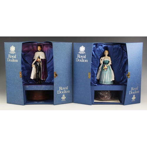 510 - Four boxed limited edition Royal Doulton figures, comprising: HN2883 H.R.H. The Prince Of Wales, num... 