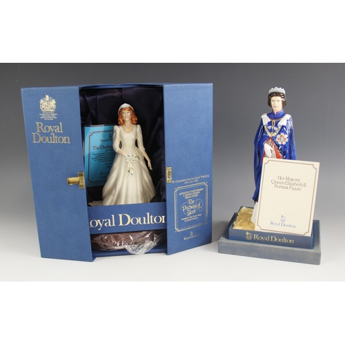 510 - Four boxed limited edition Royal Doulton figures, comprising: HN2883 H.R.H. The Prince Of Wales, num... 