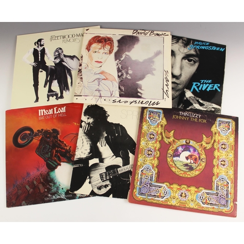 567 - A collection of over sixty vinyl LPs, to include David Bowie SCARY MONSTERS, Fleetwood Mac RUMOURS, ... 