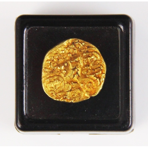 239 - An Indian gold Pagoda coin, c. 17th century, weight 3.5gms, 17mm wide