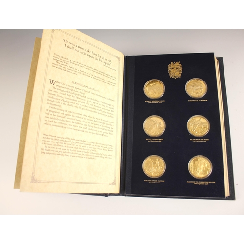 53 - A set of sterling silver 'Churchill Centenary medals'  by The Churchill Centenary Trust, comprising ... 