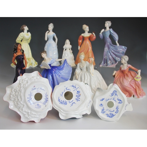 441 - Ten Coalport figures from the 'Ladies of Fashion' collection, comprising: 'Polly', 'Teresa', 'Marjor... 