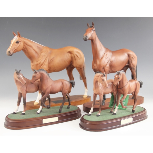 449 - Two Beswick Connoisseur horse models, comprising: 'Grundy Racehorse of the Year 1975', model number ... 