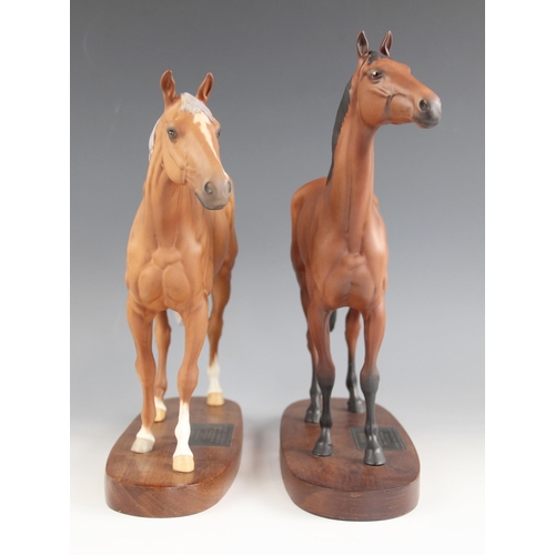 449 - Two Beswick Connoisseur horse models, comprising: 'Grundy Racehorse of the Year 1975', model number ... 