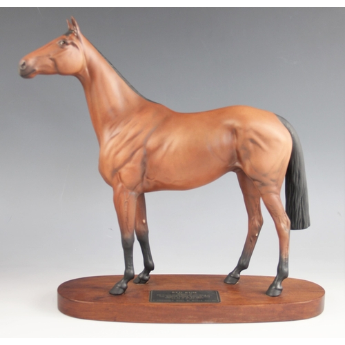 449 - Two Beswick Connoisseur horse models, comprising: 'Grundy Racehorse of the Year 1975', model number ... 