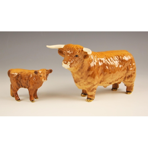 464 - A Beswick 'Highland Bull', model number 2008, designed by Arthur Gredington, issued from 1965 to 199... 