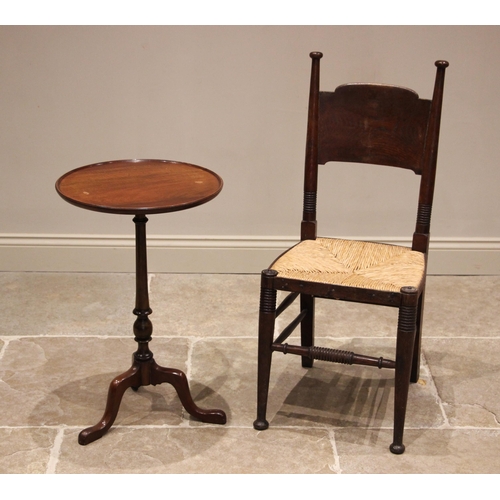 757 - In the manner of William Birch for Liberty, an oak Arts and Crafts side chair, late 19th/early 20th ... 