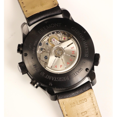 77 - A Bremont limited edition Military Issue Apache AH-64 chronometer wristwatch, No. 42/50, movement no... 