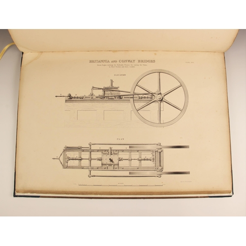 228 - Clark (Edwin), THE BRITANNIA AND CONWAY TUBULAR BRIDGES. WITH GENERAL INQUIRIES ON BEAMS AND ON THE ... 