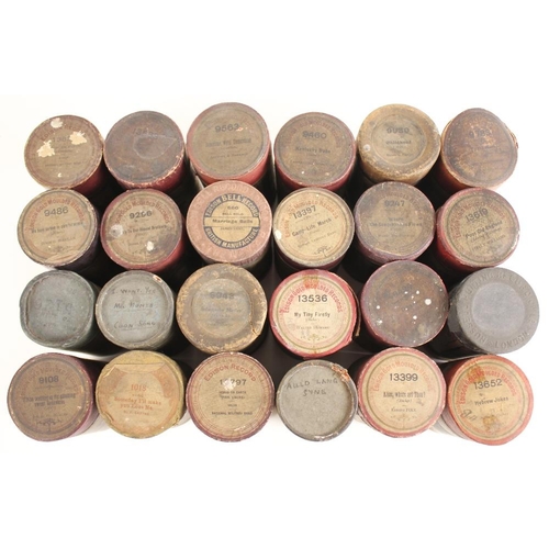 544 - A selection of forty six phonograph wax cylinders by Edison and others, to include 