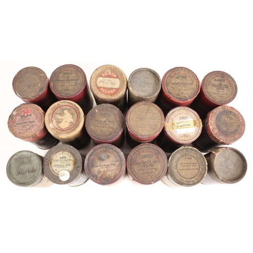 544 - A selection of forty six phonograph wax cylinders by Edison and others, to include 