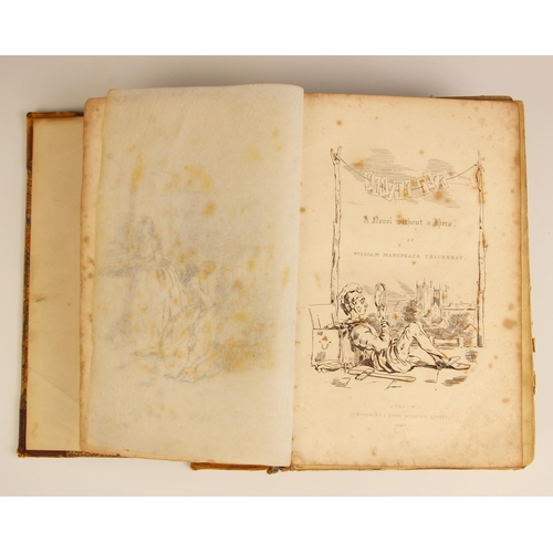 232 - Thackeray (William Makepeace), VANITY FAIR - A NOVEL WITHOUT A HERO, first edition, 3/4 leather, app... 