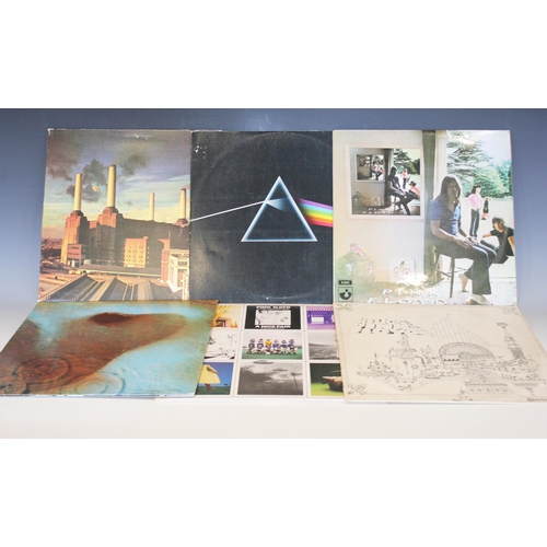 565 - Six Pink Floyd LP records, comprising: ANIMALS, SHVL815, matrix A-2U / B-3U, gatefold sleeve, card l... 