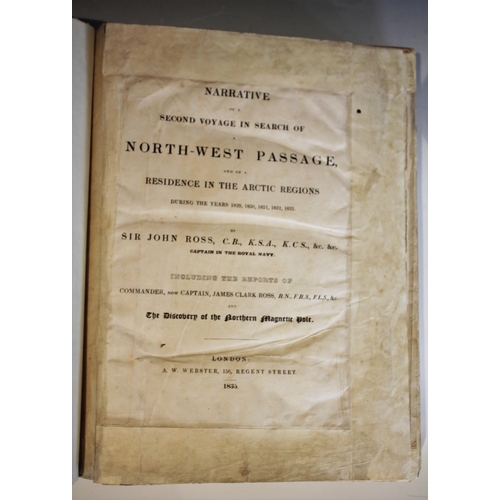 240 - Ross (Sir John), NARRATIVE OF A SECOND VOYAGE IN SEARCH OF NORTHWEST PASSAGE, AND OF A RESIDENCE IN ... 