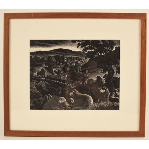 269 - Charles Frederick Tunnicliffe R.A. (British, 1901-1979),  
'The Valley' (1942),   
Wood engraving on... 