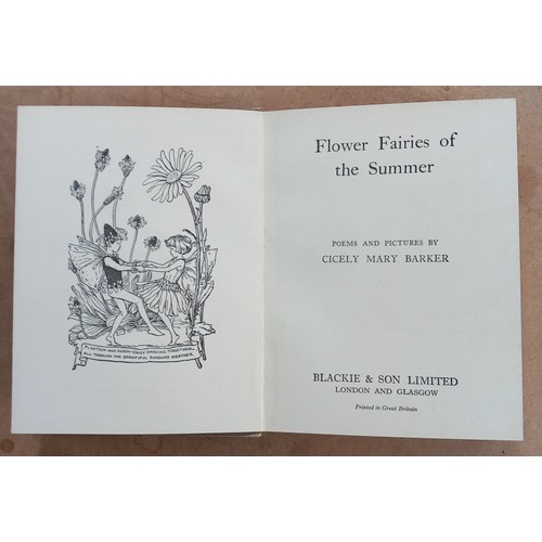 249 - Barker (Cicely Mary), FLOWER FAIRIES OF THE SUMMER, illustrated card boards, DJ (clipped), with FLOW... 