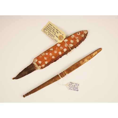 110 - An Australian Aboriginal shark tooth weapon or scarification tool, Northern Queensland Gulf of Carpe... 