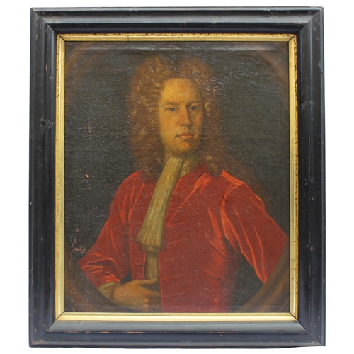 151 - Circle of Jonathan Richardson The Elder (British, 1667-1745),  
A half length portrait of Gilbert Sy... 