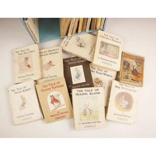 215 - A collection of Beatrix Potter books comprising: ‘THE TALE OF JEMIMA PUDDLE- DUCK’, ‘THE TALE OF PET... 