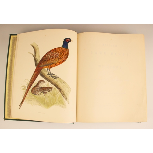 242 - Morris (Beverley. R), BRITISH GAME BIRDS AND WILDFOWL, early edition, green cloth boards, gilt embos... 