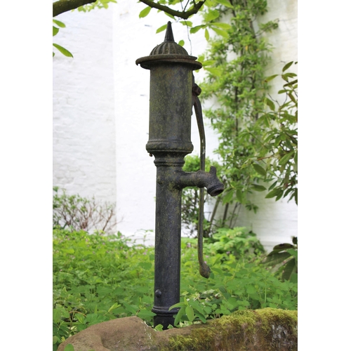 704 - * A cast iron water pump, 137cm H, with another (at fault)