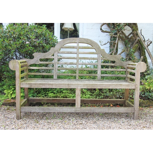 706 - * A Lutyens type garden bench, 166cm W