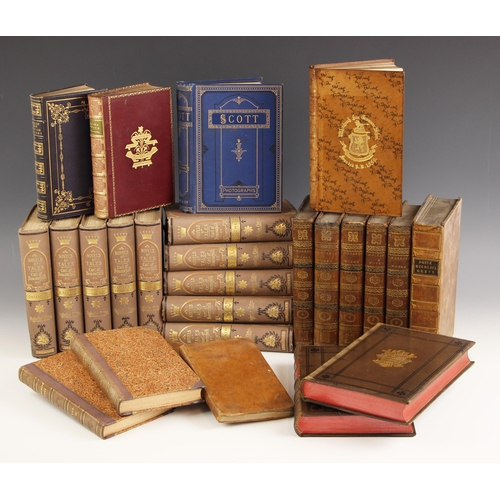 193 - DECORATIVE BINDINGS: A miscellany of literature and poetry books to include: Milton’s PARADISE LOST,... 