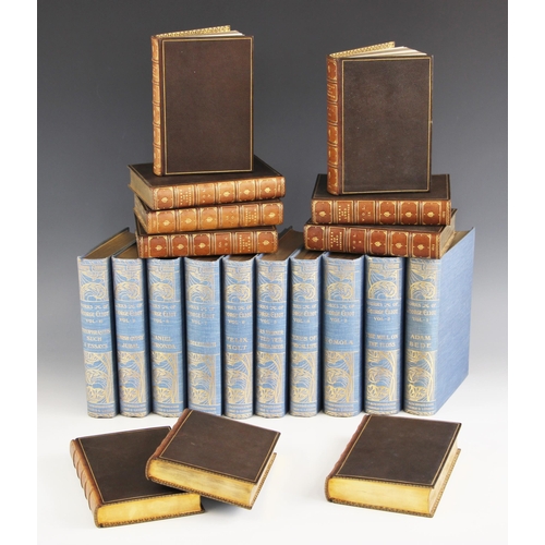 194 - DECORATIVE BINDINGS:  A collection of literary works comprising: the works of Thackeray (William M.)... 