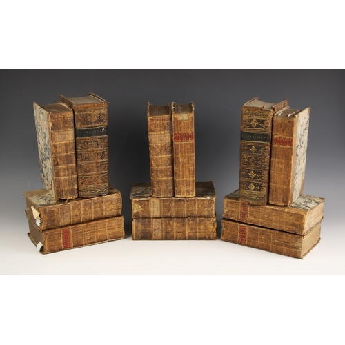 225 - THE UNIVERSAL MAGAZINE OF KNOWLEDGE AND PLEASURE, 1773, 1775, 1776, 1780, 1783, 1786 – 1789 (9 vols)... 