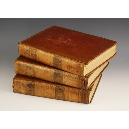 241 - Milton (John), PARADISE LOST, two vols, eighth edition with notes by Thomas Newton, full leather, ma... 