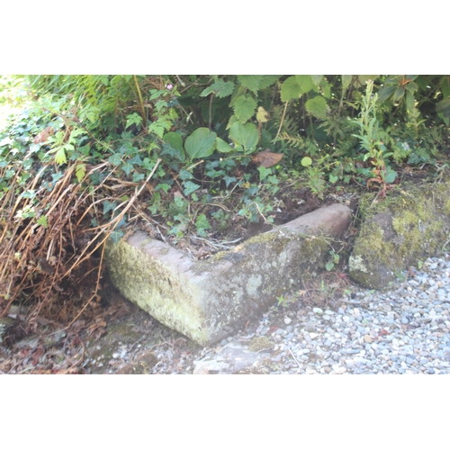 724 - * A sandstone rectangular trough, 87cm W