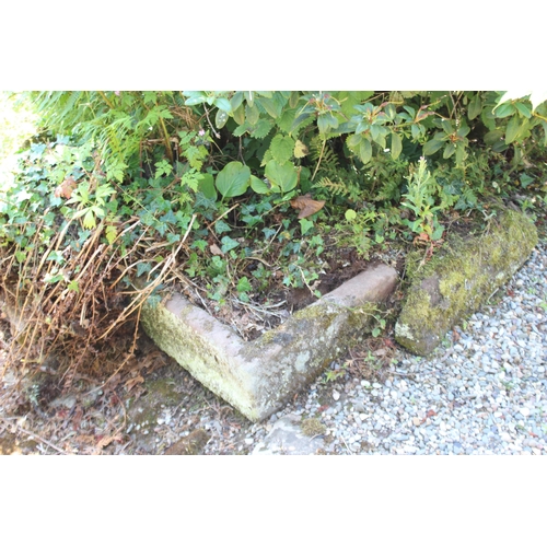 724 - * A sandstone rectangular trough, 87cm W