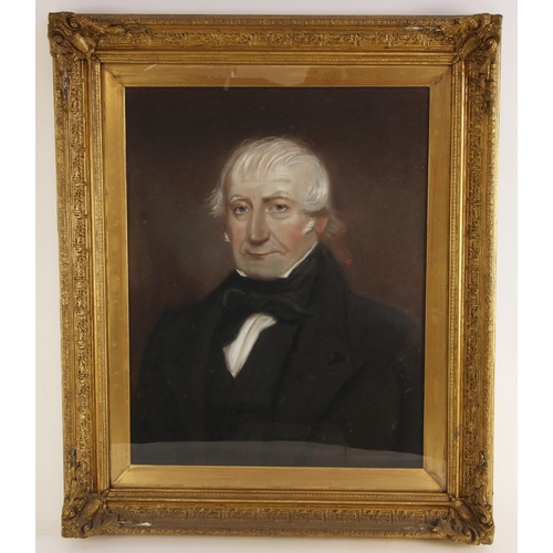 170 - English school (19th century),  
Bust length portrait of Joseph Dutton of Burland Hall (d.1856), wea... 